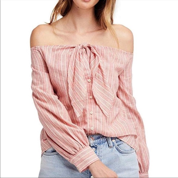 Free People Tops - Free People Hello There Beautiful Off the Shoulder NWT Medium